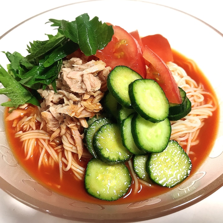 ツナと大葉のトマトそうめん レシピ 作り方 By あみな 楽天レシピ ツナと大葉のトマトそうめん レシピ 作り方 By あみな 楽天レシピ